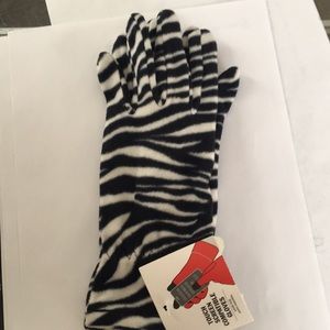 Zebra Striped Gloves